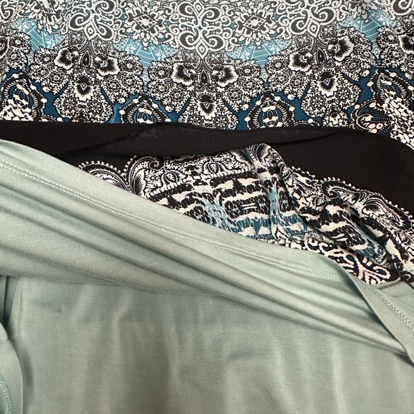 White House Black Market Blue Embellished Neck Ombre Dress - Picture 6 of 7